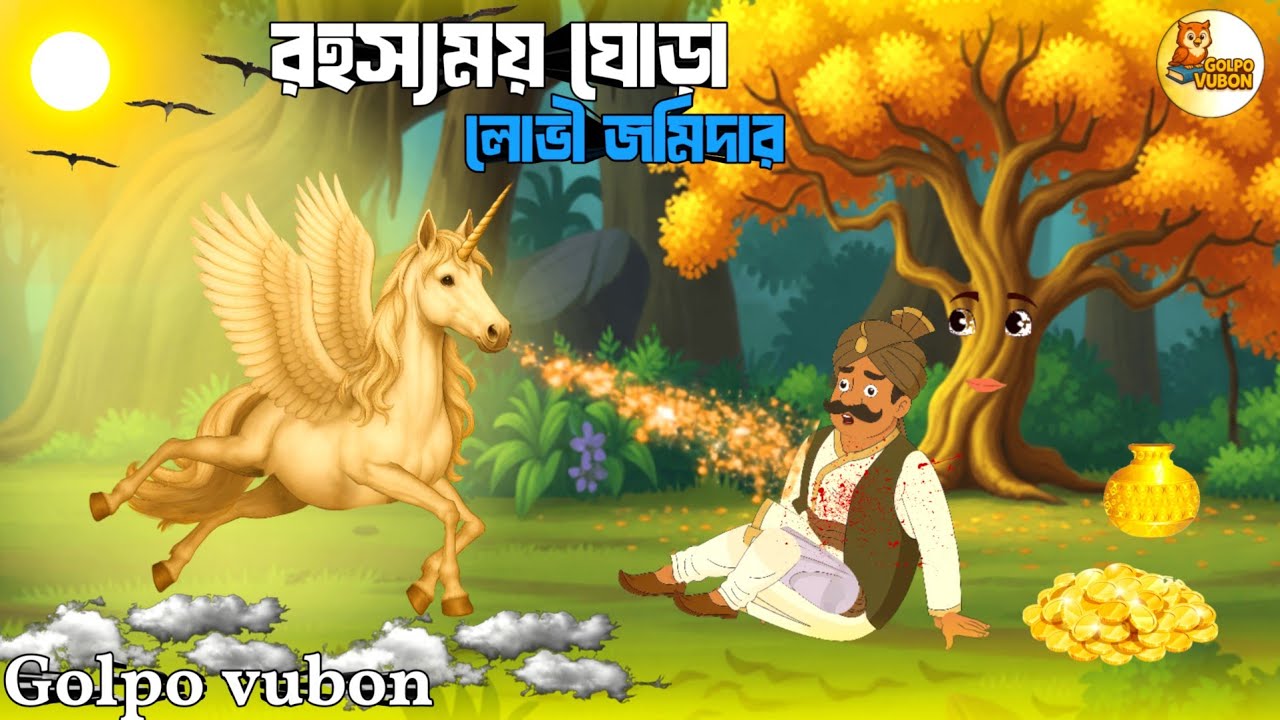 রহস্যময় ঘোড়ার অভিশাপ | লোভী জমিদারের পতন | Bangla Cartoon