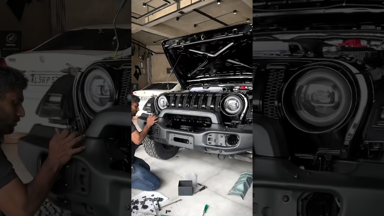 Mahindra Thar Roxx Modification in Progress @adonzautomotive #tharroxx2025 #modified #youtubeshorts