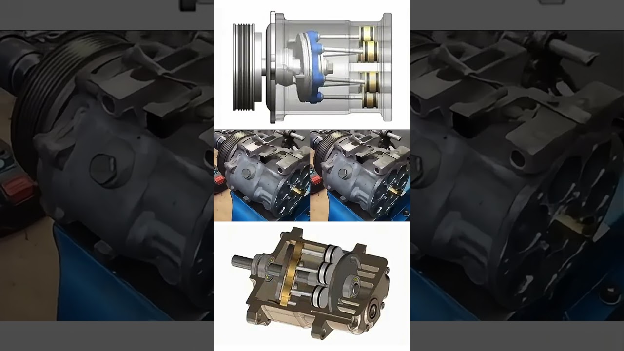 Working principle of inclined plate piston pump #hydraulic pump #piston pump #pump #water pump