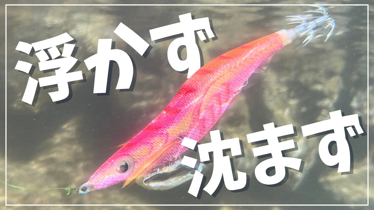 「エギってさ、動かす意味あんの？」&ldquo;浮かず沈まず&rdquo;のエギでアオリイカを狙ってみた！