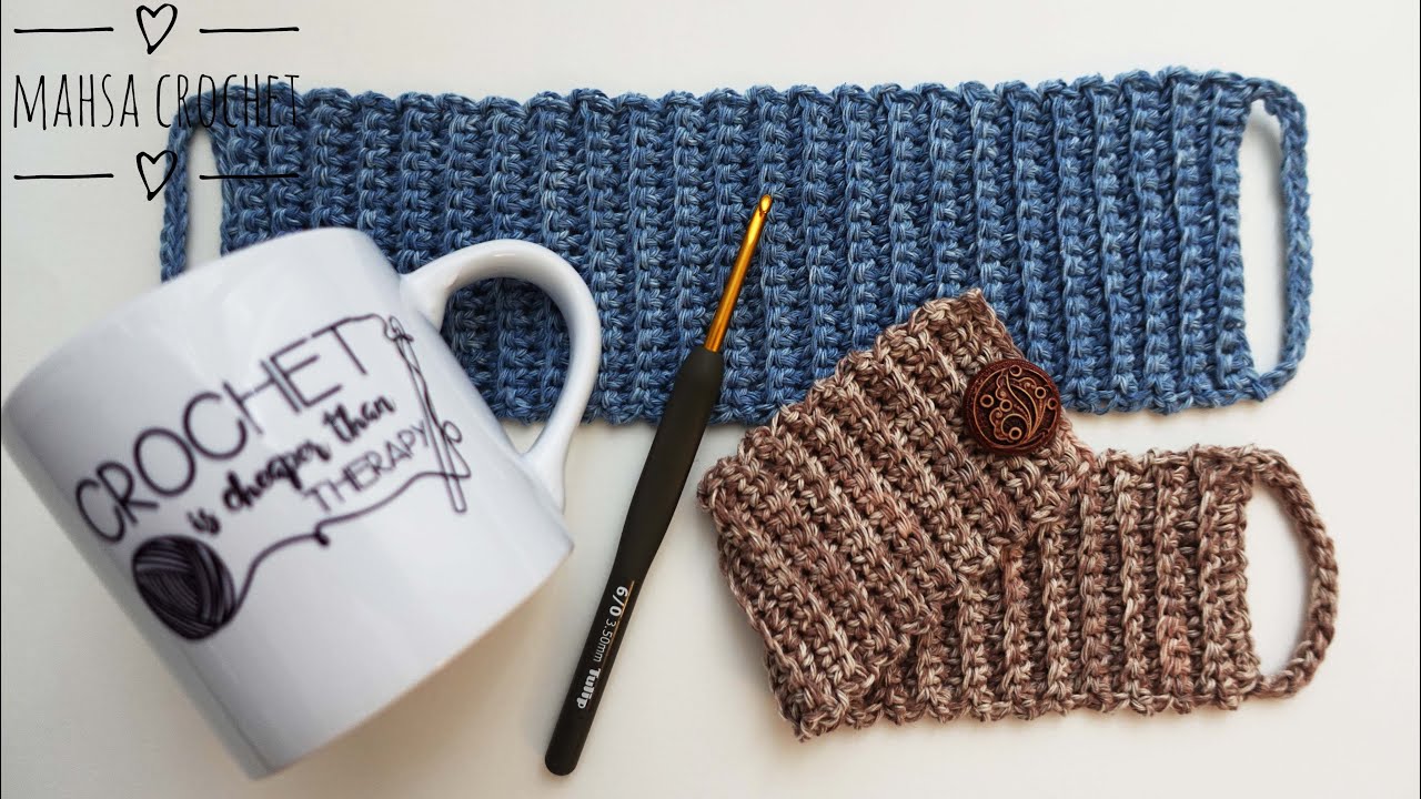 چطوری با قلاب برای ماگ، لباس ببافیم؟ | قلاب‌بافی مهسا How to Crochet a Mug Cozy | Mahsa Crochet