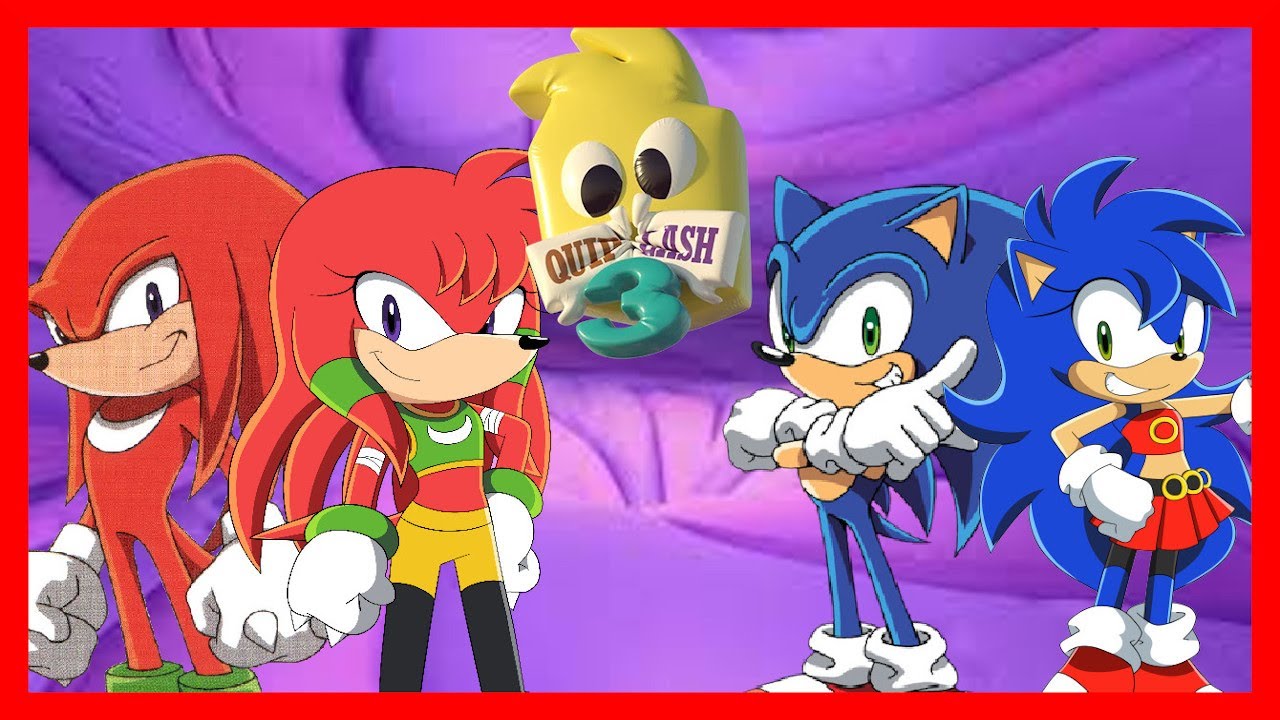 Knuckles, Knuxie, Sonic and Sonica play Quiplash!