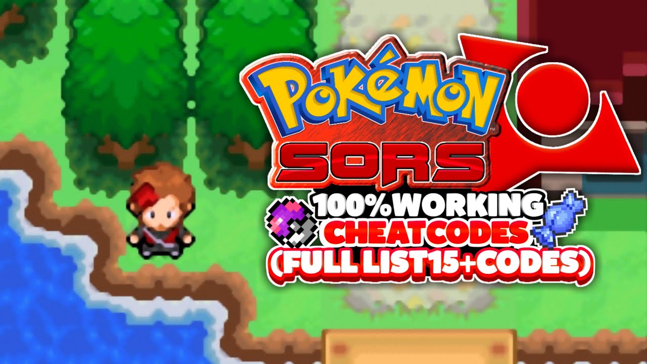 Pokemon sors cheat codes|All available cheats for Pokemon sors|Rare candy,Master ball,Pkmn modifier!