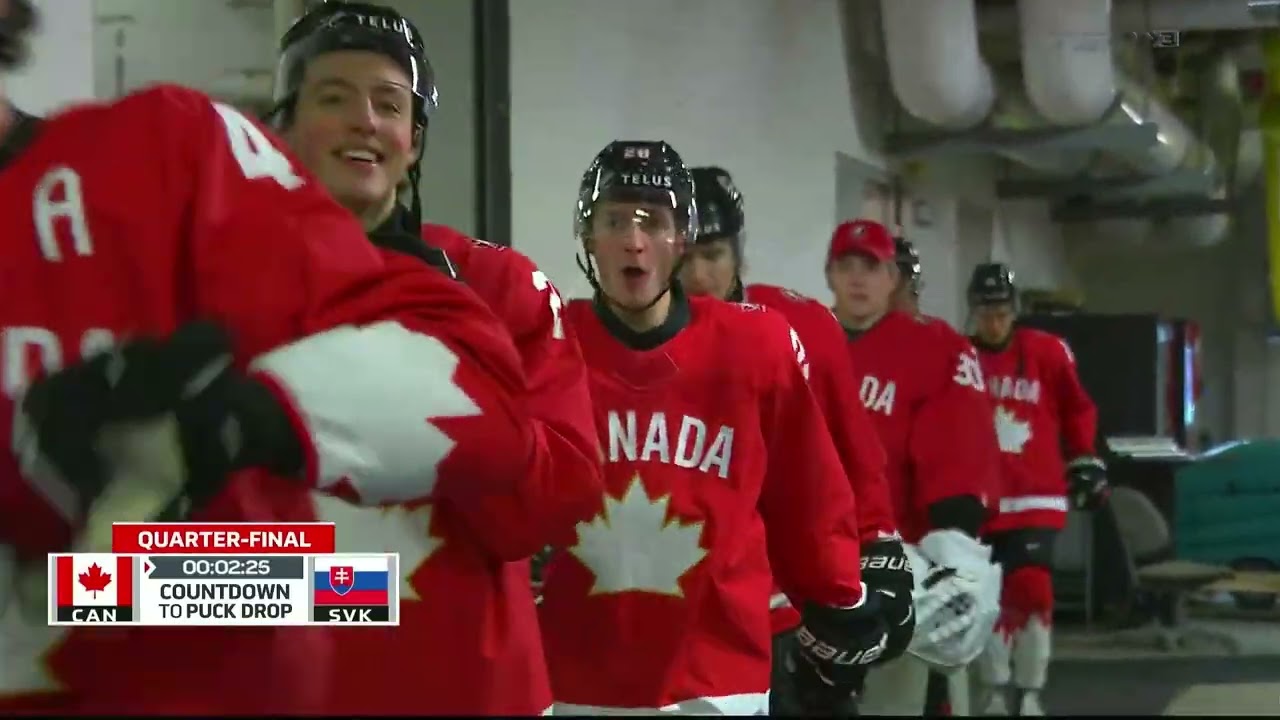 Full game of the Canada vs Slovakia 2025 -2026 Quarterfinals the 25-26 World Jr Championships