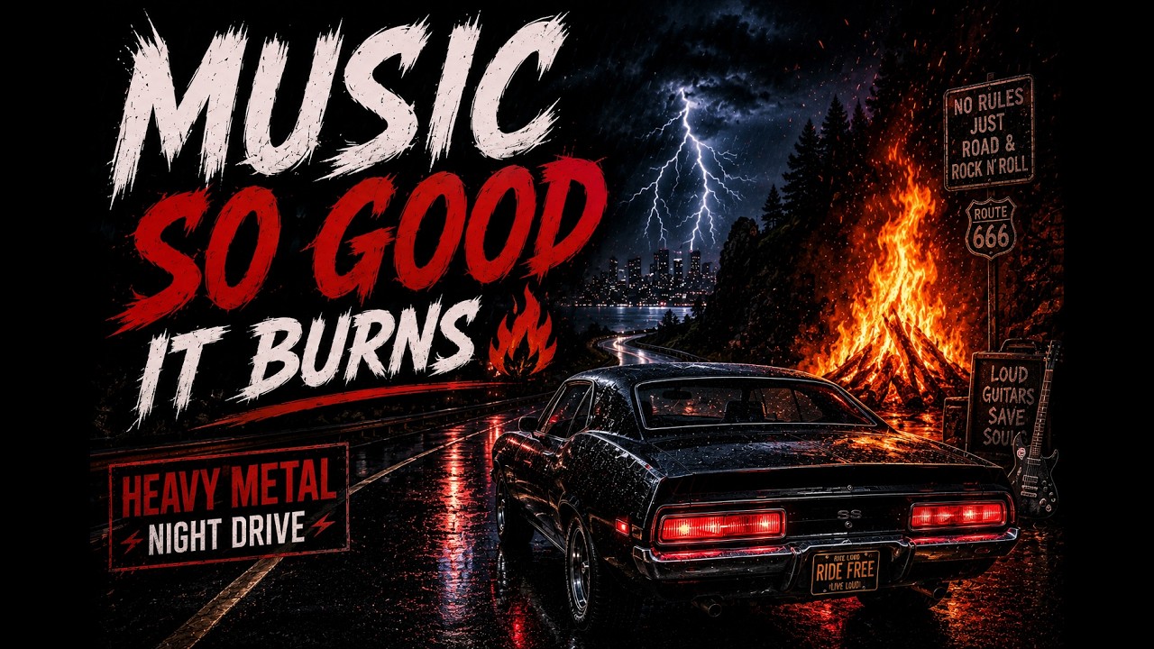 Music So Good It Burns 🔥 | Heavy Metal Night Drive