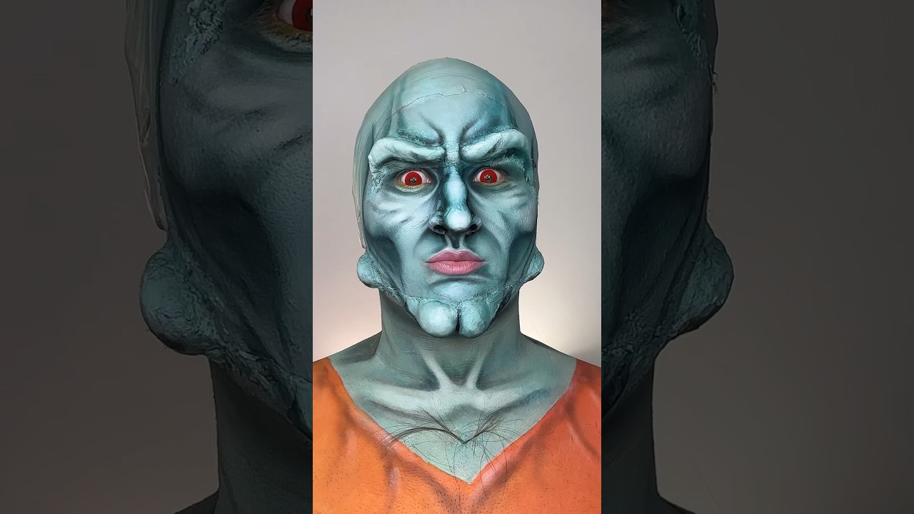 Handsome Squidward💀 ib @hollymurraymakeup #makeup #sfx #mua
