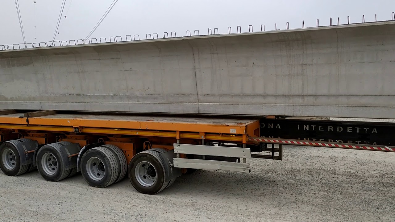 Paver costruisce una trave da ponte da record per il ponte di Strambino