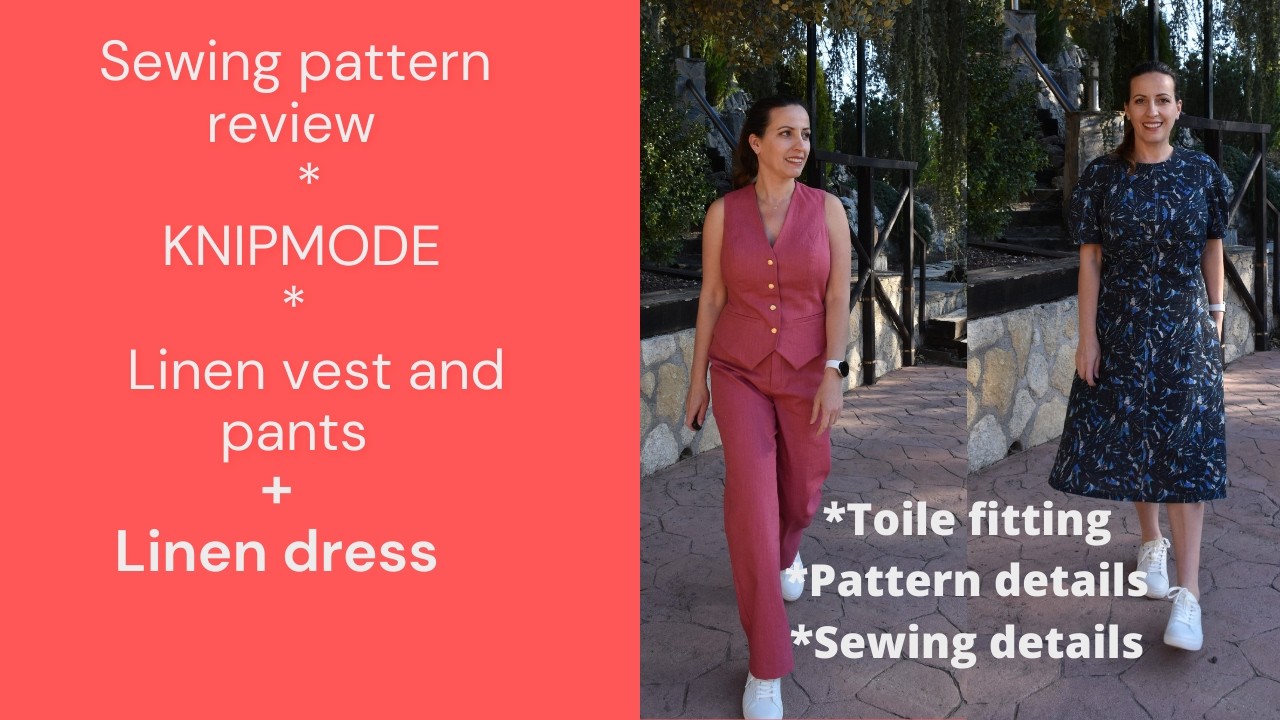 Finished sewing projects: #Linen vest and pants and #knipmode linen dress