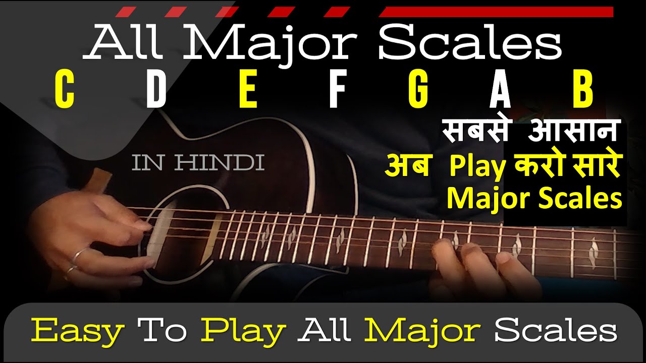 All Major Scales for Beginners - Easy Guitar Scales for Beginners | Easy Major Scale Patterns