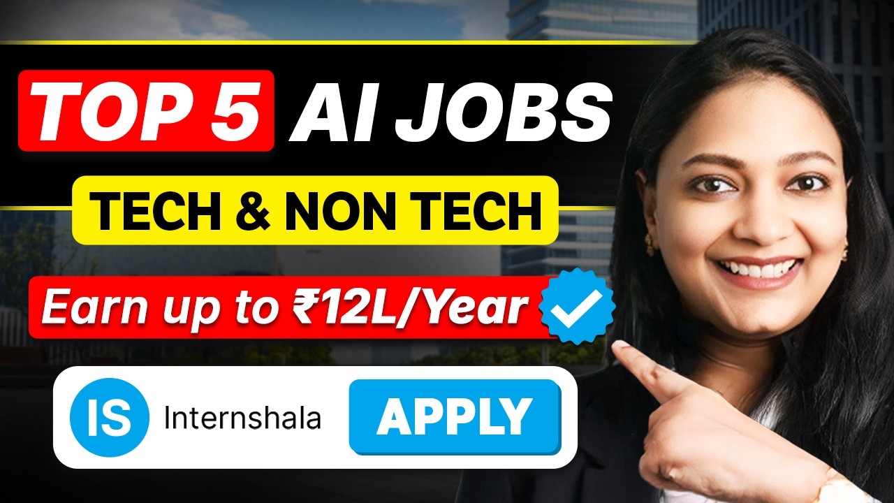 Top 5 AI JOBS in 2026: Tech & Non-Tech (₹12 LPA) | Apply on Internshala