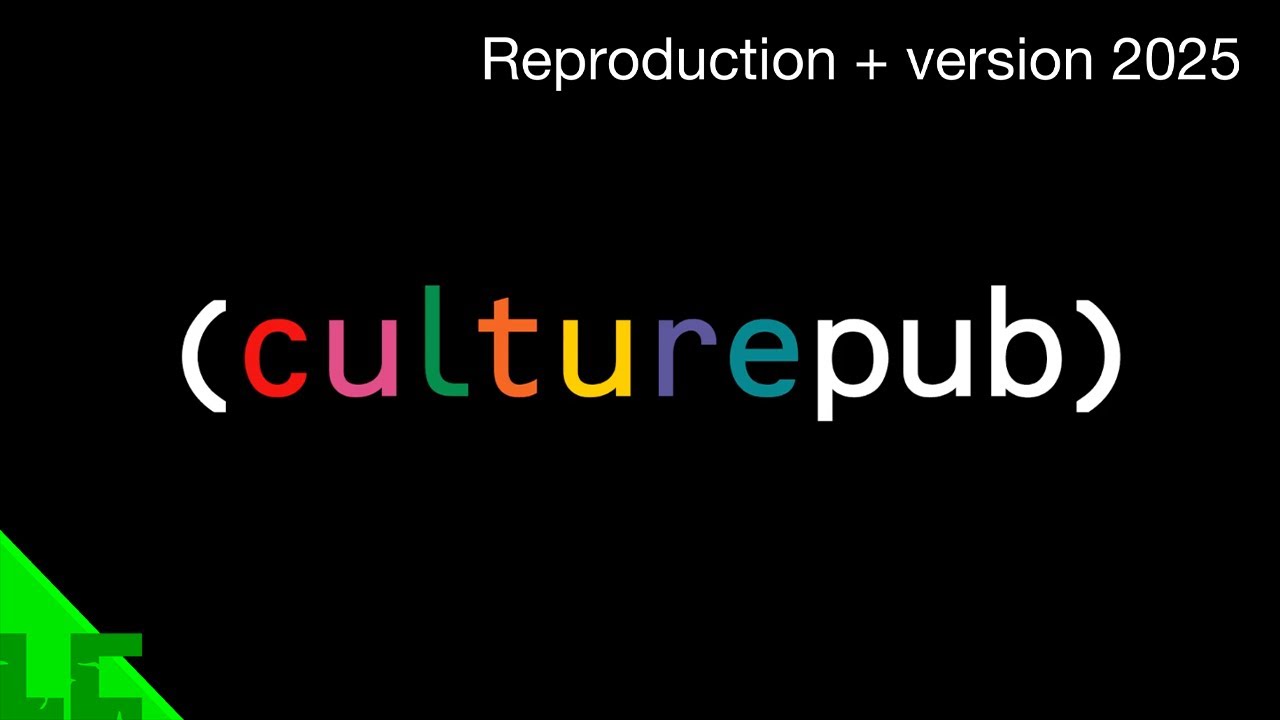 Culture Pub Générique Reproduction (1987) + Remaster 2025 avec des logos de 2025 - LCCRAFT