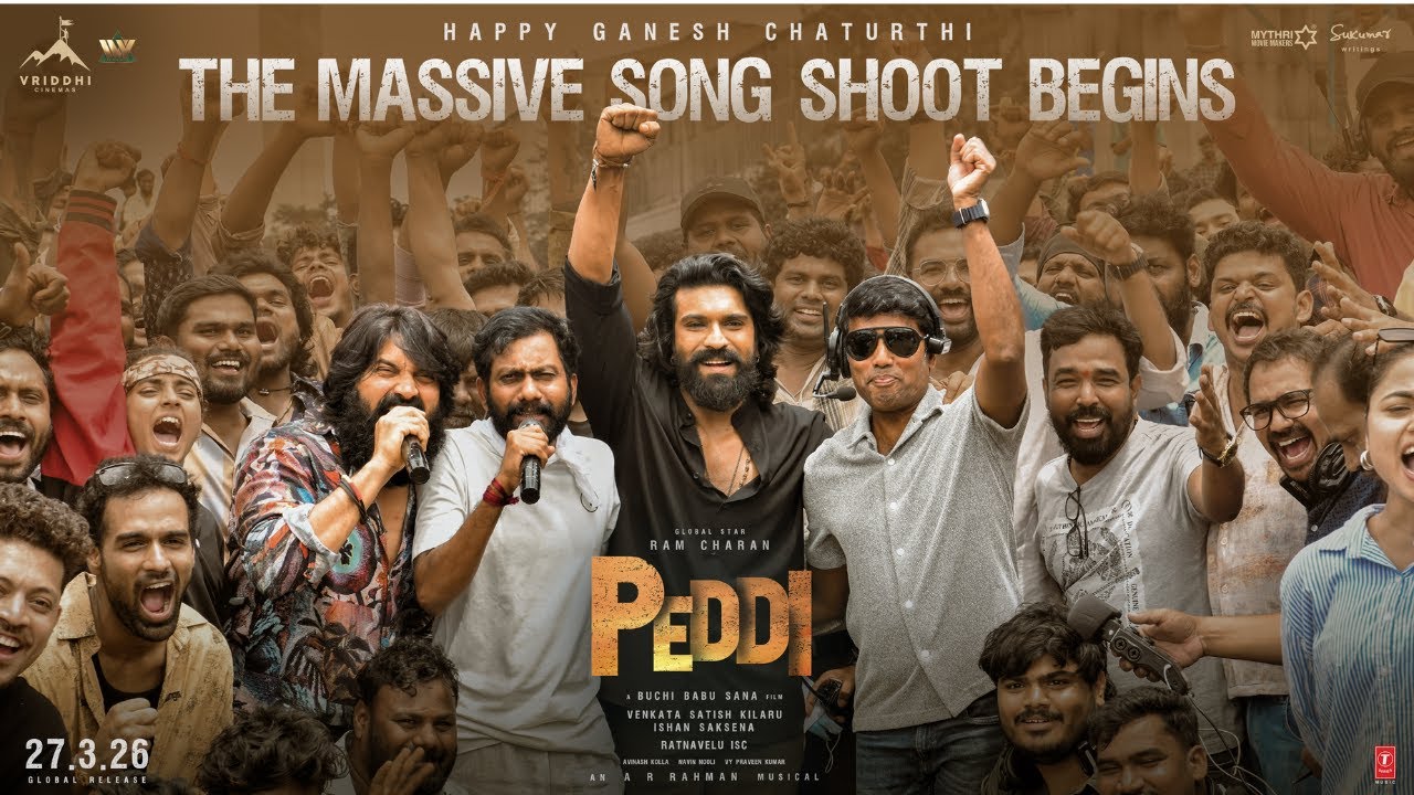 Peddi Song Shoot Update from Sets | Happy Ganesh Chaturthi | Ram Charan | Buchi Babu | AR Rahman