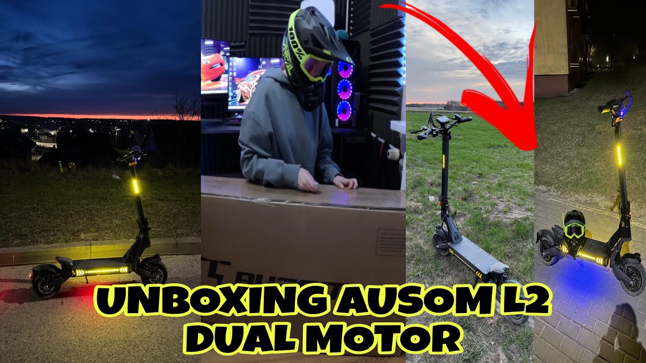 UNBOXING AUSOM L2 DUAL MOTOR \ HULAJNOGA ELEKTRYCZNA