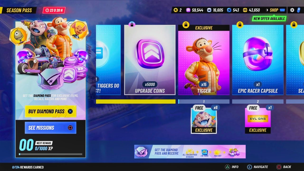 Disney Speedstorm - Season 16 Part 2 Diamond Pass - All Tier Showcase