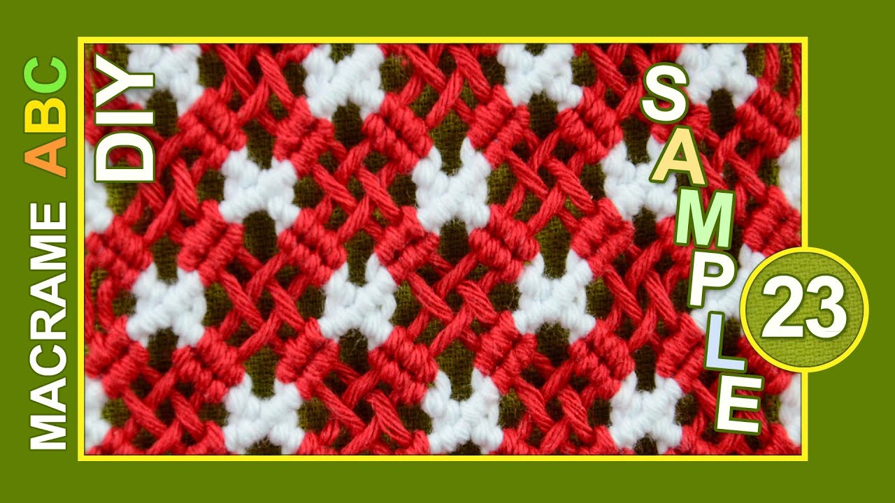 Macrame ABC - pattern sample #23