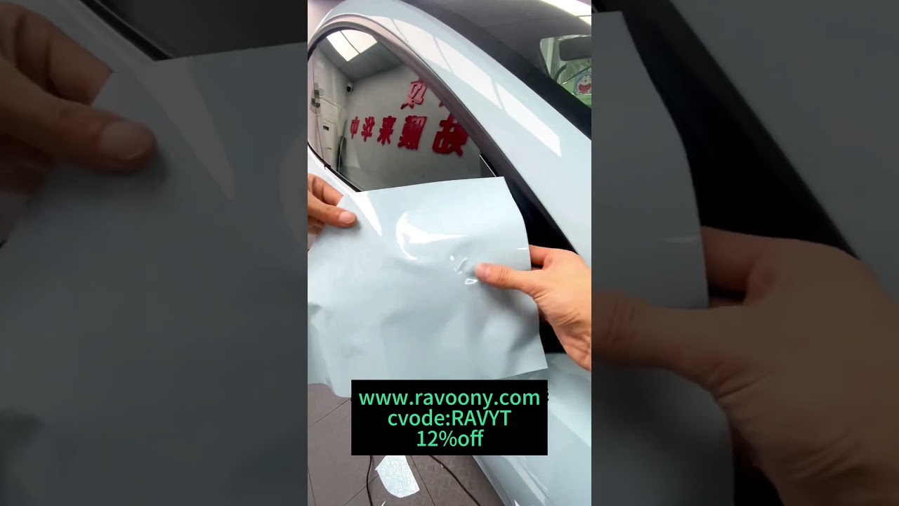 Ravoony Baby Blue Car Vinyl Wrap💫ravoony.com👉All order enjoy 12% off,code: RAVYT