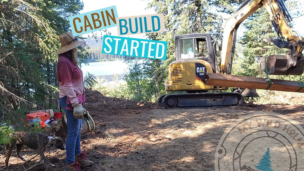 Dream Come True! We Build a Tiny Cabin Off Grid | MY WILD HOLM - S1 E19