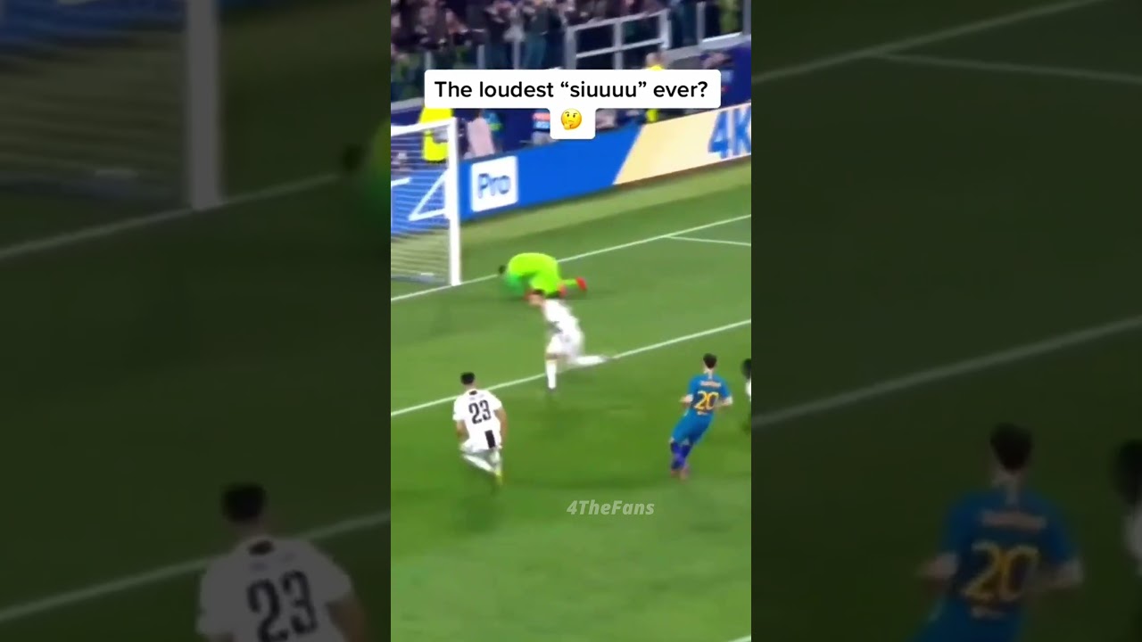 The best and loudest Cristiano Ronaldo SIIII ever 🤔