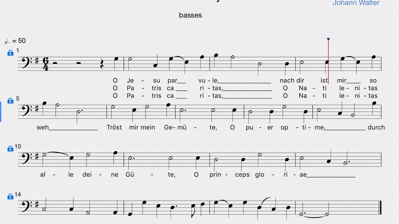 In dulci jubilo - Johann Walter (basses)