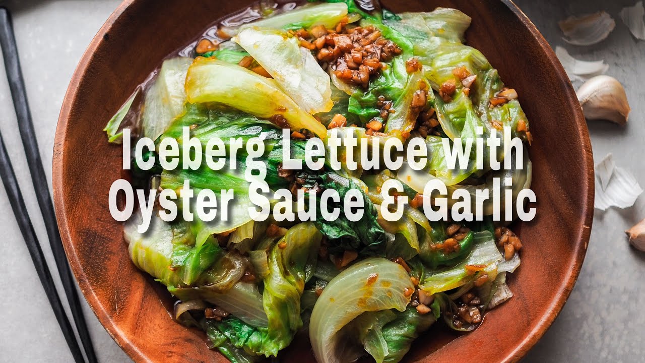 How to make Iceberg Lettuce with Oyster Sauce & Garlic | Easy Asian Vegan Recipe