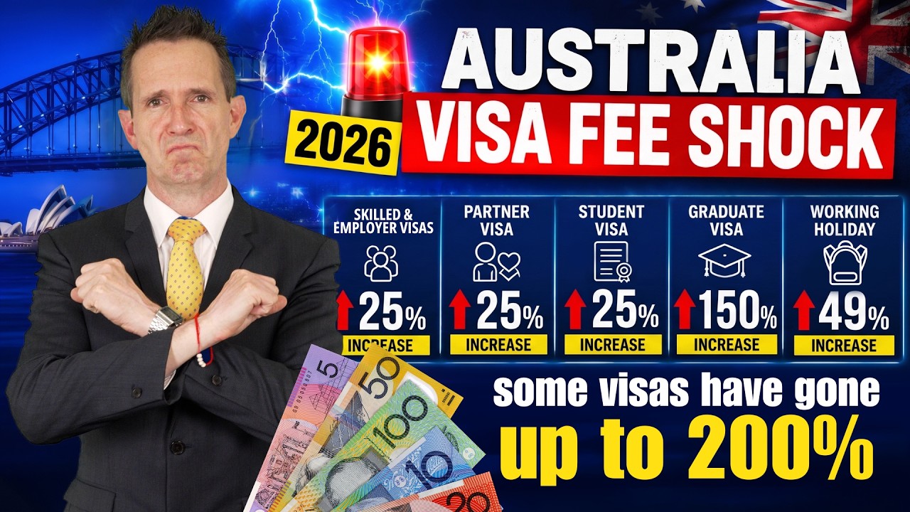Australia VISA FEE shock 2026-27 😱 How much more will you pay?