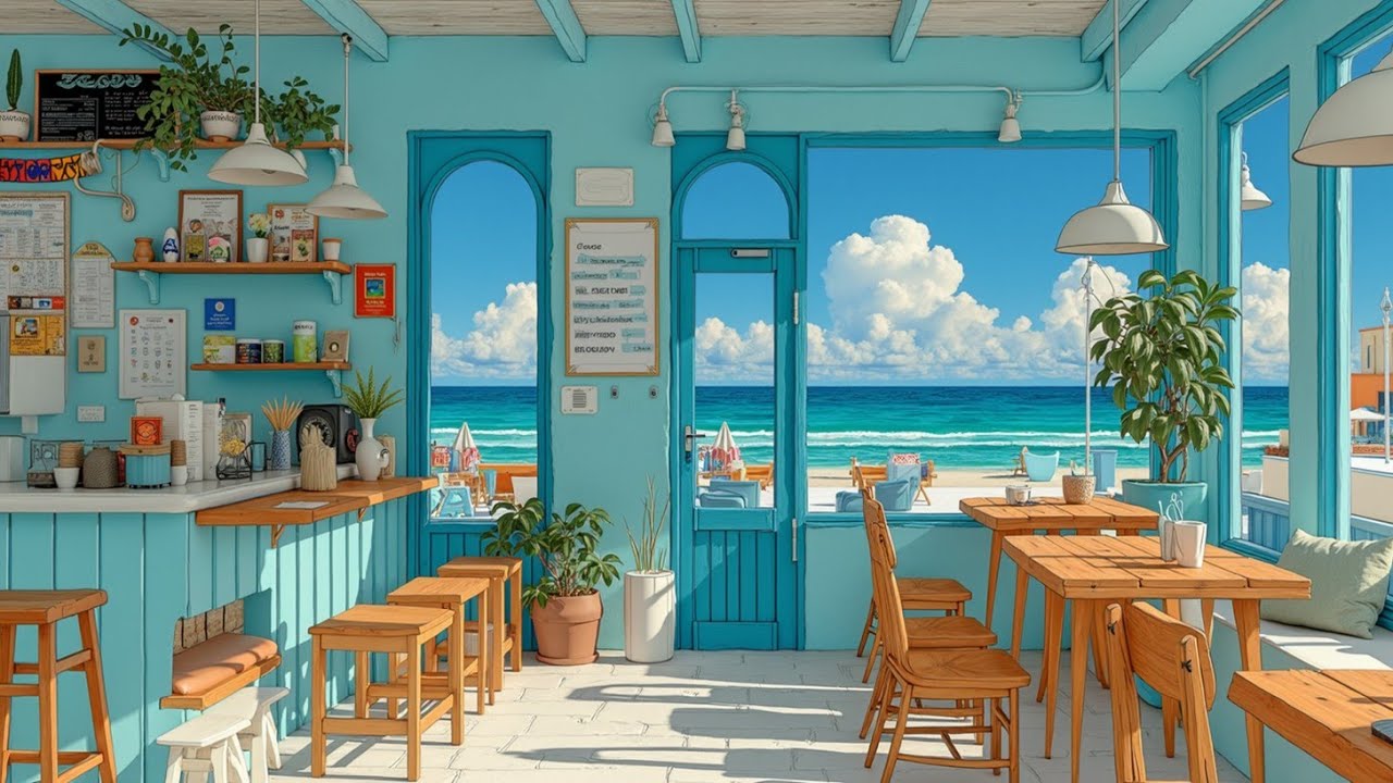 Lofi Hip Hop Beats | Chill Lofi Music for Study, Work & Relaxation by the Ocean Waves