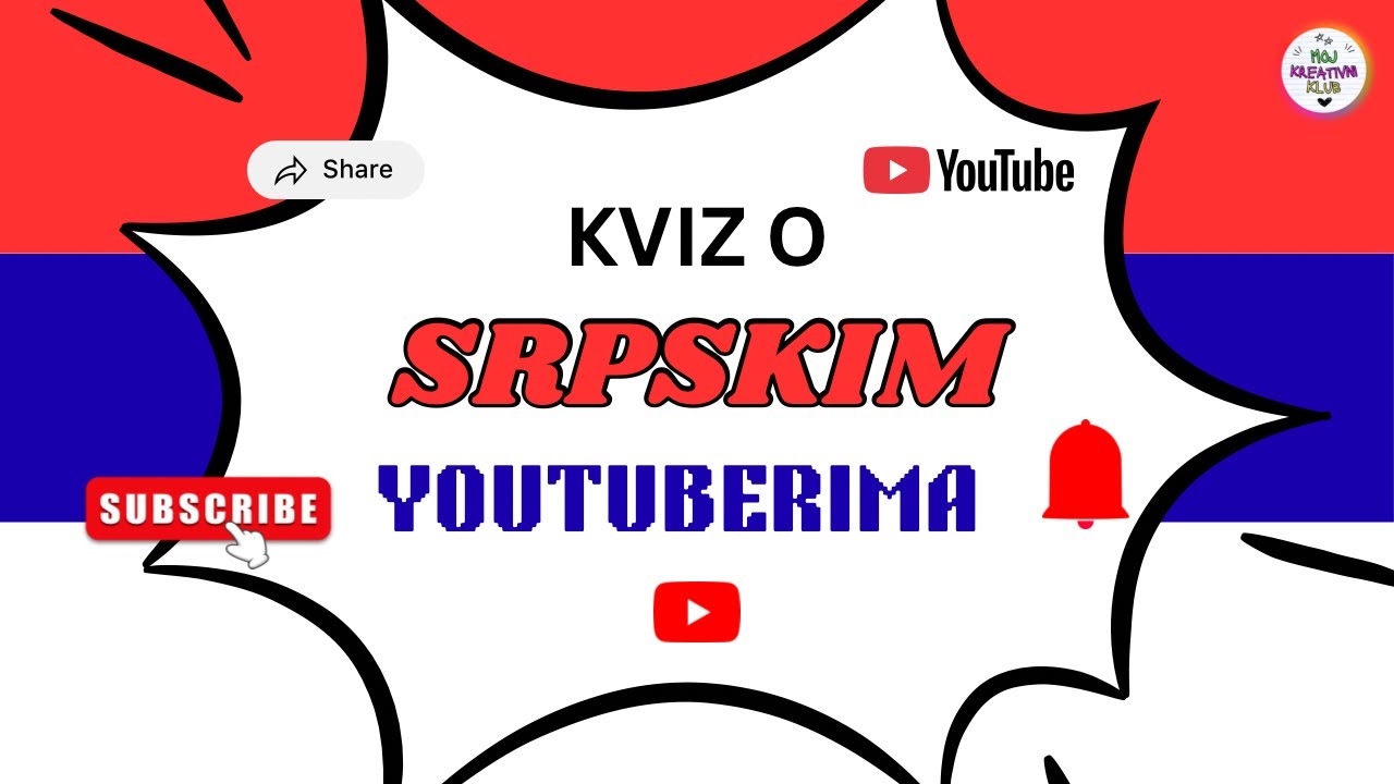 KVIZ O SRPSKIM YOUTUBERIMA