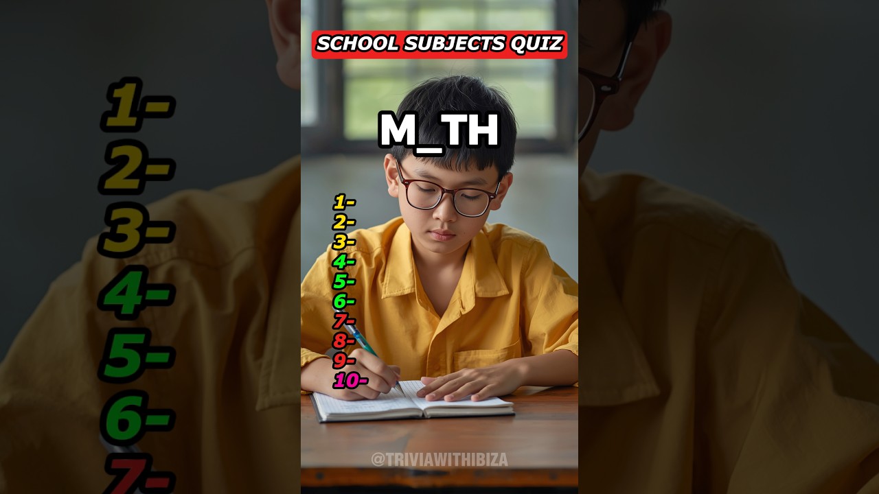 Can you name the school subject?#school #schoollife #quiz