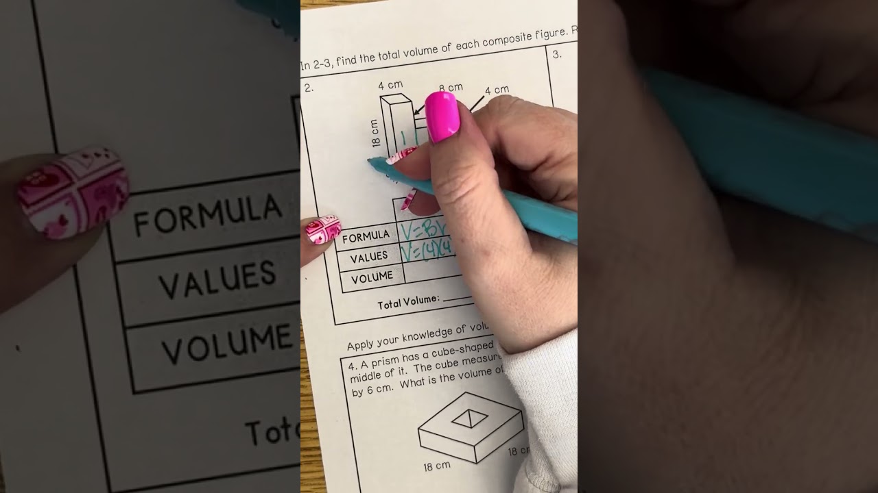 Volume of 3D Composite Figures taught by Mrs. Page