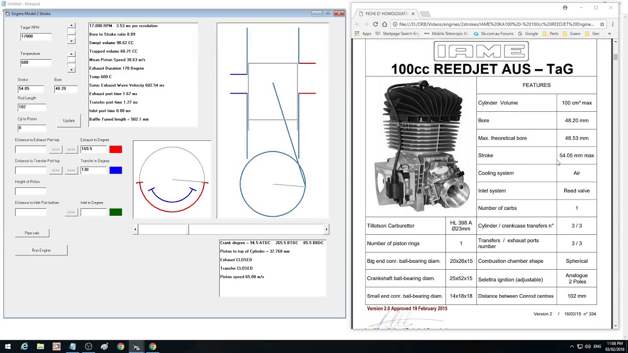 What is the effect on 2 stroke expansion chamber tuned length after raising cylinder ? E9