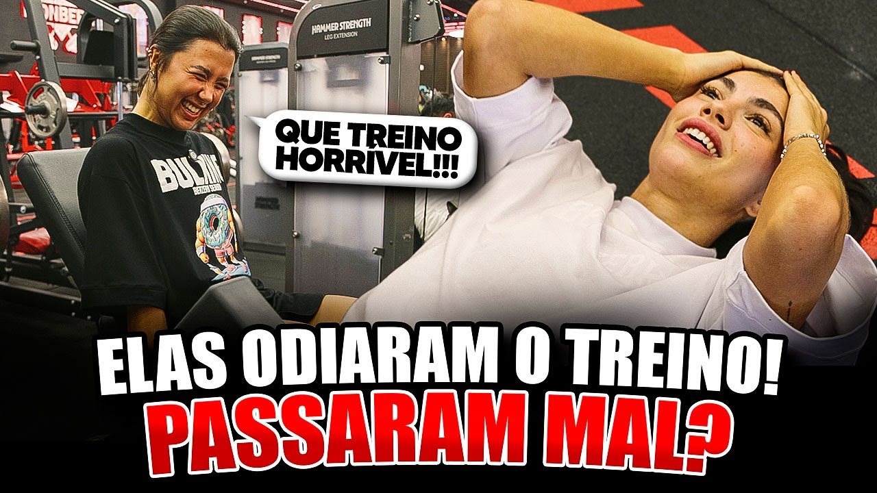ELAS NUNCA TREINARAM ASSIM! O LEGDAY MAIS PESADO QUE A BIA FIDELIS E MEL AULI FIZERAM