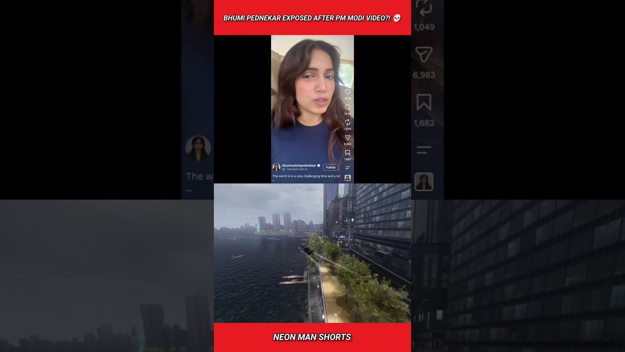 Bhumi Pednekar Exposed after PM Modi Video?! 💀 #shorts