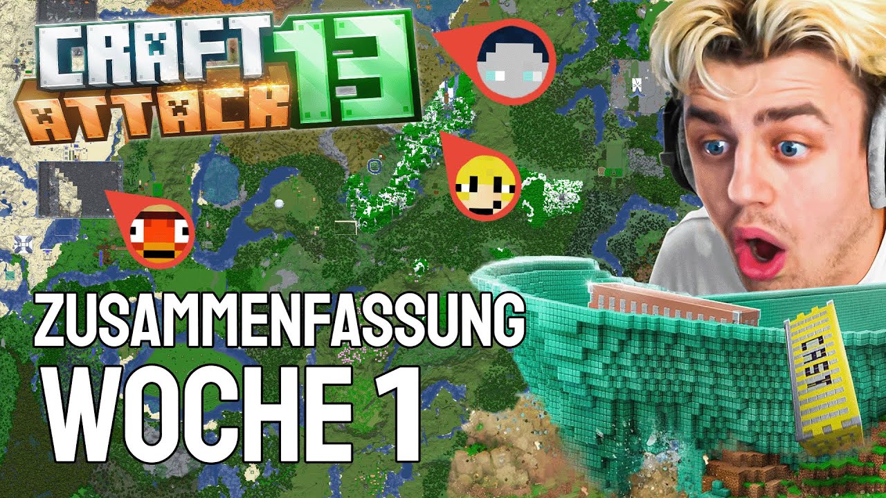 Craft Attack 13 Komplette Woche 1 ZUSAMMENFASSUNG - Jeder Teilnehmer Urutox