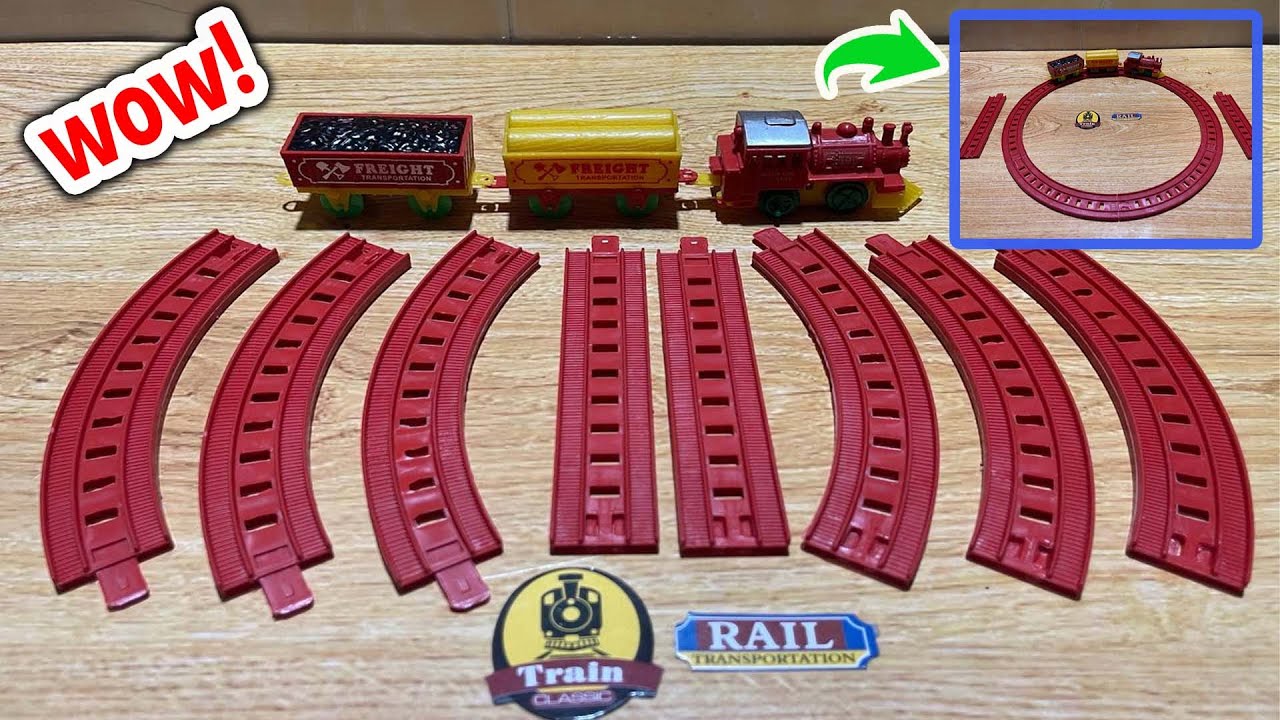 DIY Toy 9 minutes of road preparation will be used to drive the train. #SomatoyTV