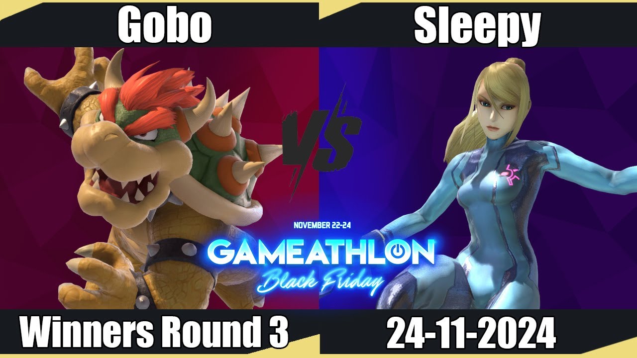 Gameathlon Black Friday - Gobo (Bowser) vs Sleepy (Zero Suit Samus) WR3 - SSBU