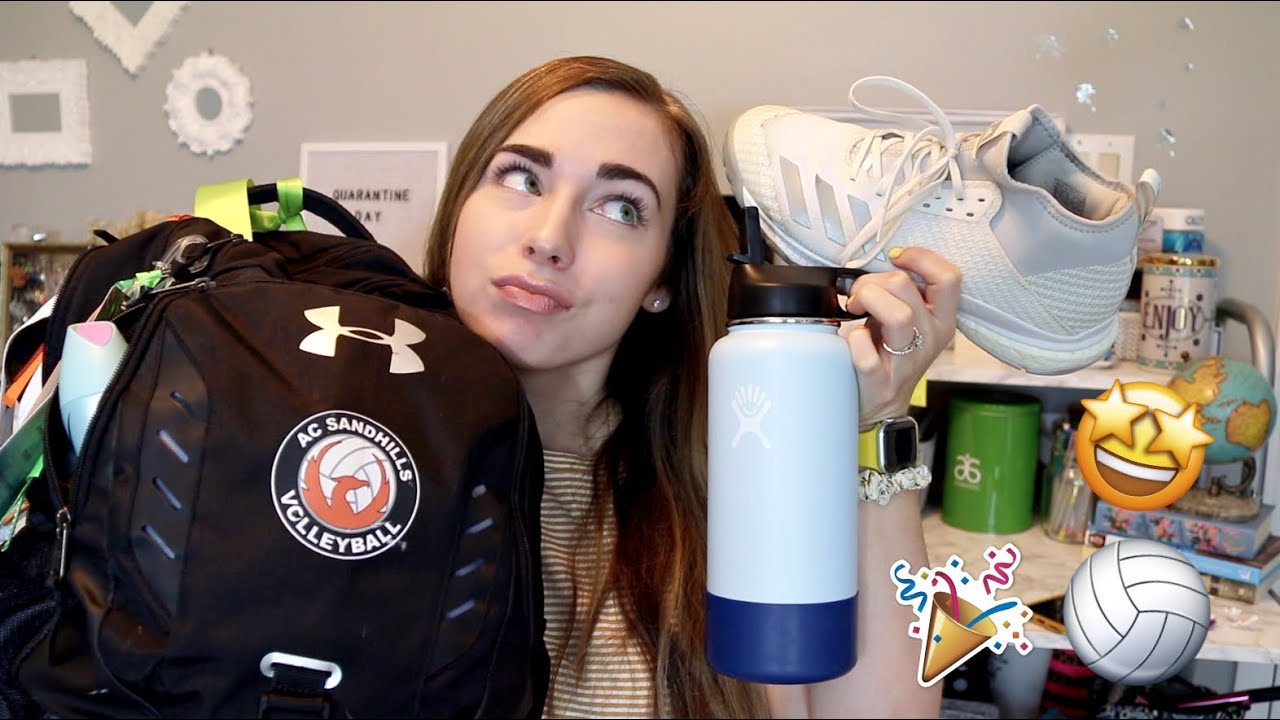 What's in My COLLEGE VOLLEYBALL Bag ! | cat's corner