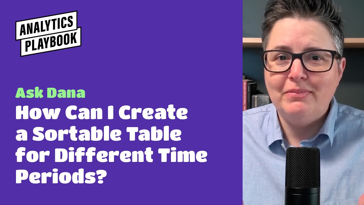 Creating Sortable Time Period Comparisons in Looker Studio