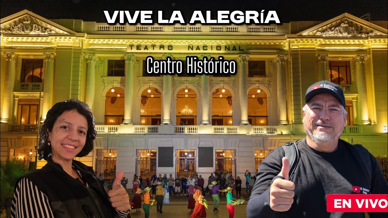 Celebremos FIESTÓN en centro histórico de El Salvador noche previa a San Valentín en vivo