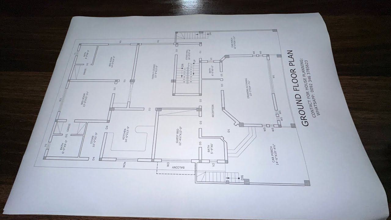50 x 80 House Plan