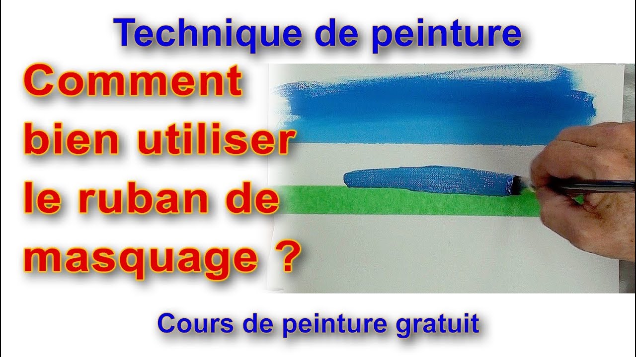 Astuce peinture - comment utiliser le ruban de masquage en peinture acrylique