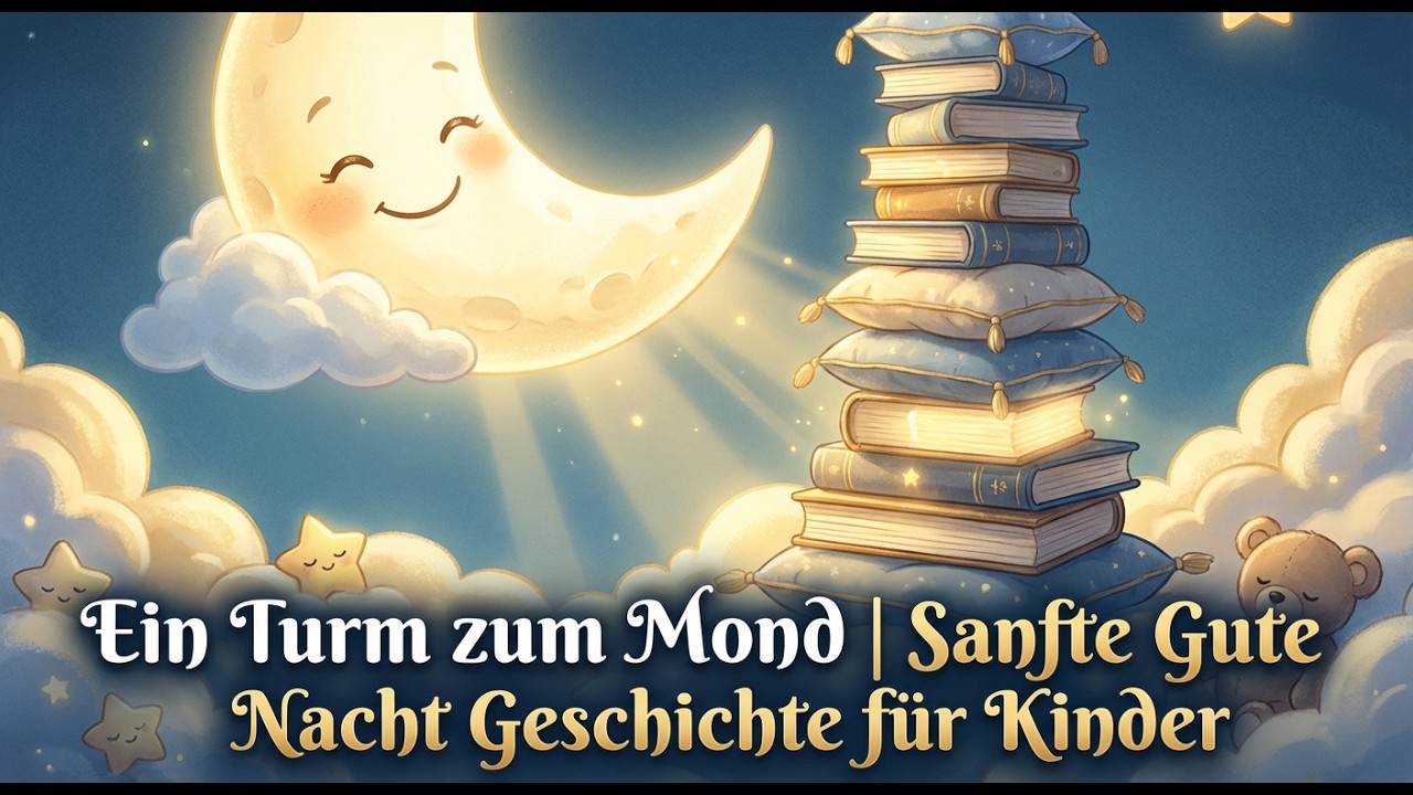 Ein Turm zum Mond ⭐ Sanfte Gute Nacht Geschichte für Kinder | Einschlafen mit Musik