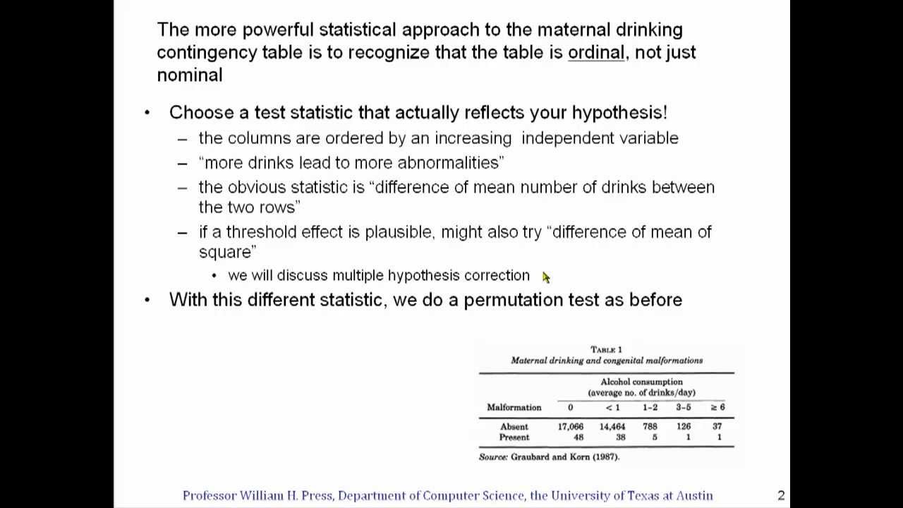 Opinionated Lessons in Statistics: #35 Ordinal vs. Nominal Contingency Tables
