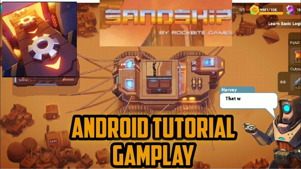 SandShip : Crafting factory | tutorial gamplay walkthrough | Android Gameplay |