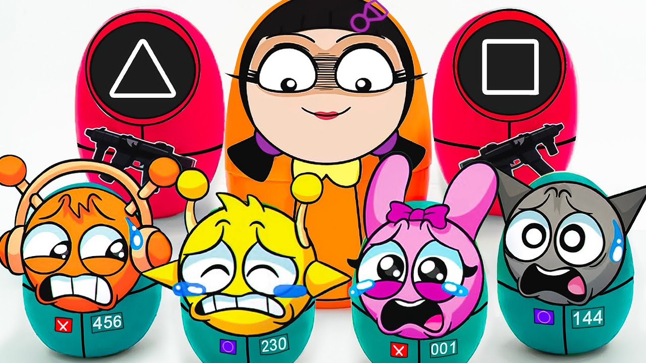 HELP Pinki ! GUESS which Incredibox SPRUNKI x SQUID GAME Blind Box Unboxing ASMR | Sprunki Cubes DIY