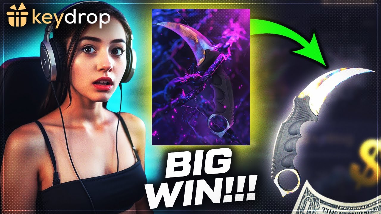 KEYDROP BIG WIN WITH KARAMBIT CS2 SKINS! KEYDROP C&Oacute;DIGO PROMOCIONAL GIVEAWAY