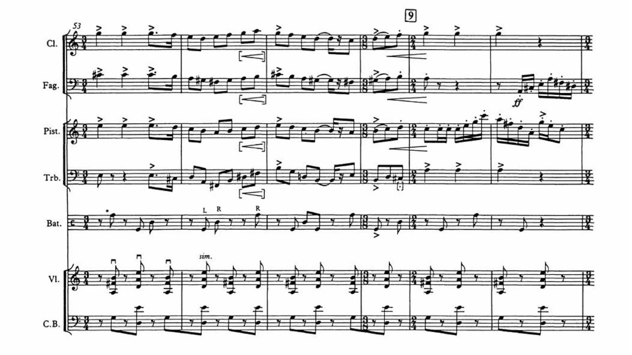 Igor Stravinsky - L'Histoire du soldat (full theatre version) [with score]