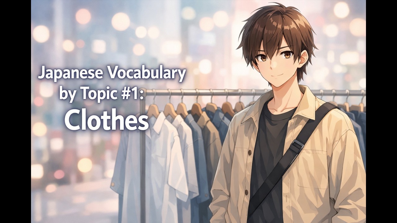 Japanese Vocabulary by Topic #1: Clothes | Listen, Understand, Use