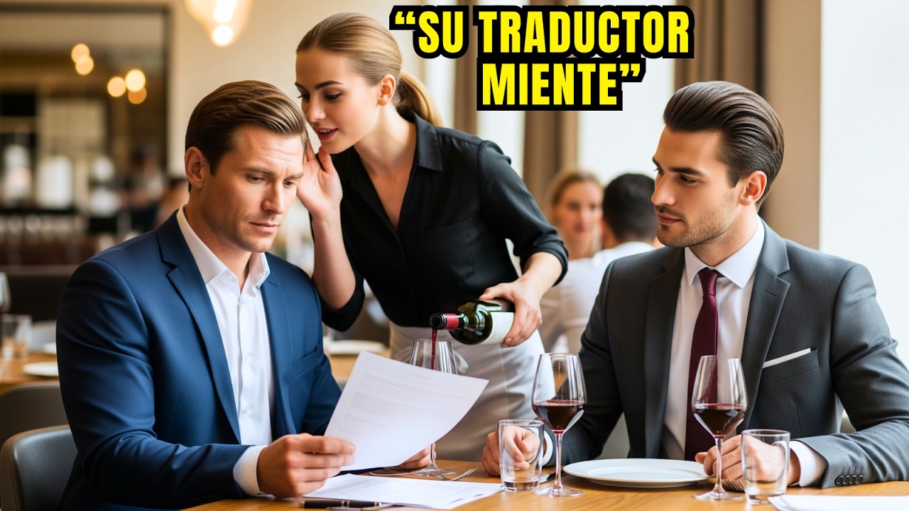 “¡Su traductor está Mintiendo!” — Una Mesera advierte al Multimillonario antes de un acuerdo Alemán