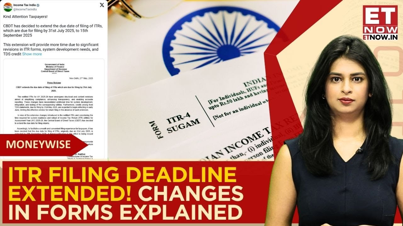 ITR Filing Deadline Extended: What Are The Changes In ITR Forms & Which Form Should You Choose?