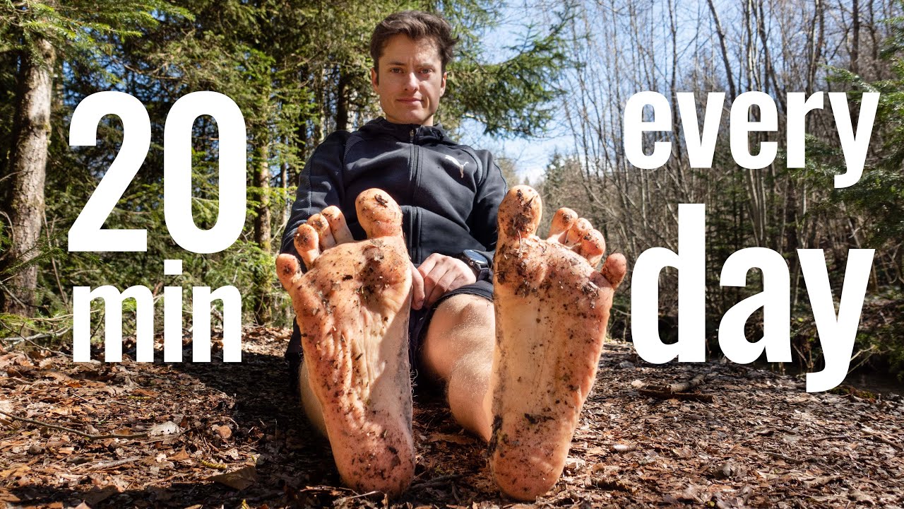 20 minutes barefoot in nature every day for 20 days
